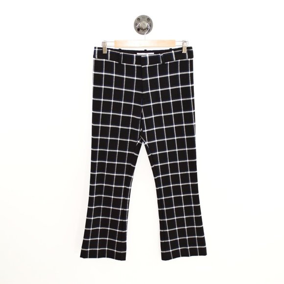 Derek Lam 10 Crosby Plaid Wide Leg Trouser #104-5